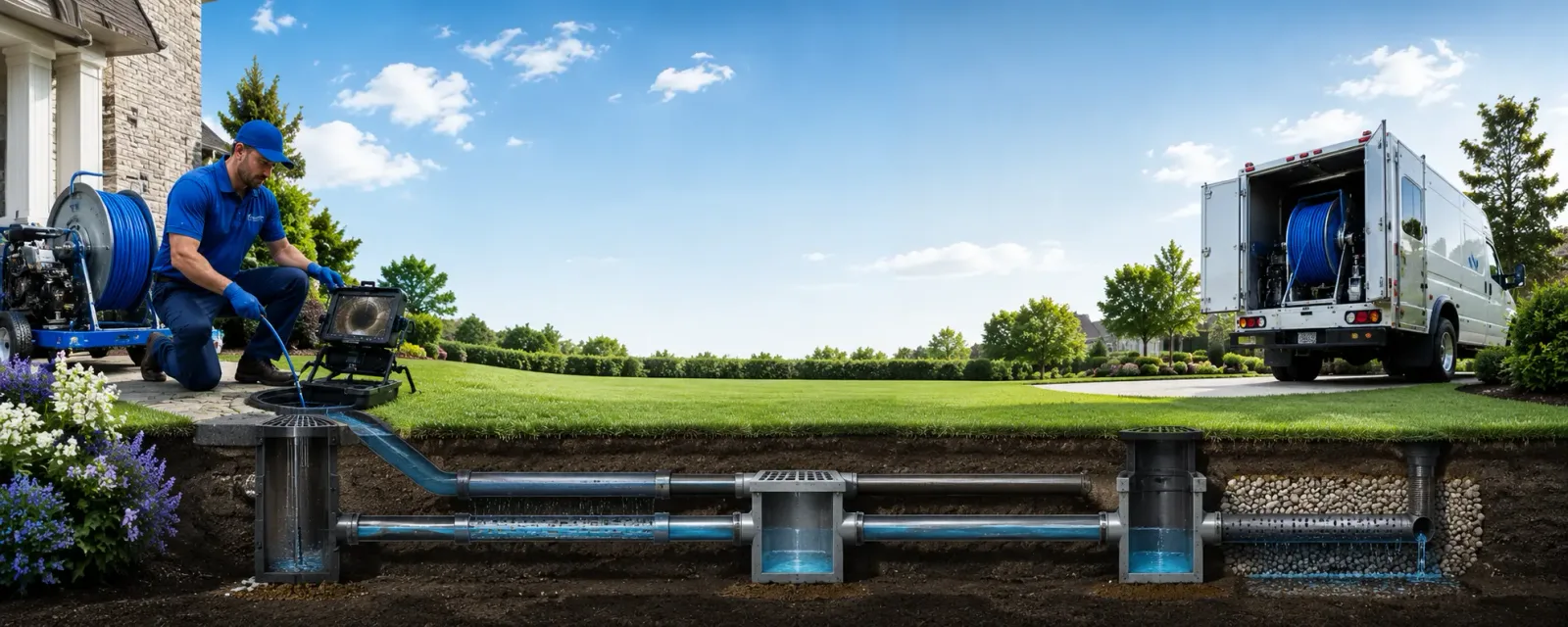 Outdoor drain cleaning information for Countyline, OK